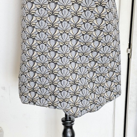 Zara Womens Dress Size Small Jacquard Embroidered Mini Textured High Neckline - Picture 6 of 13